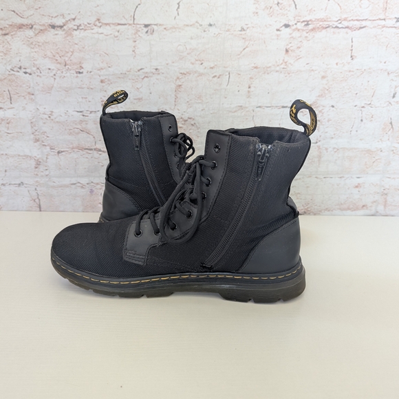 Dr. Martens Black Canvas Lace-Up Boots - Picture 6 of 13